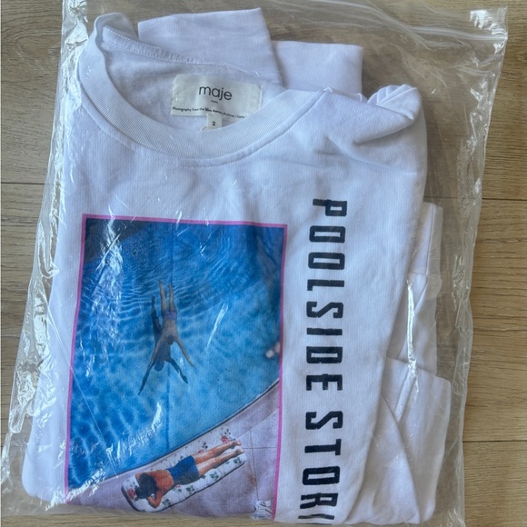 Maje x Slim Aarons Poolside Sweatshirt - Picture 12 of 12